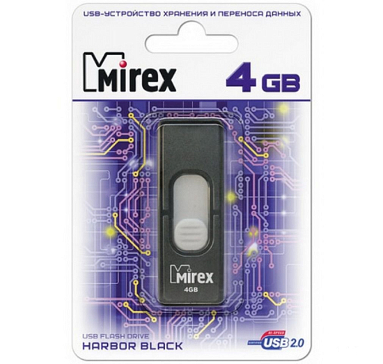 USB  4Gb Mirex Harbor черный (ecopack)