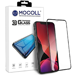 Противоударное стекло 3D MOCOLL для iPhone 11 Pro/XS/X черное
