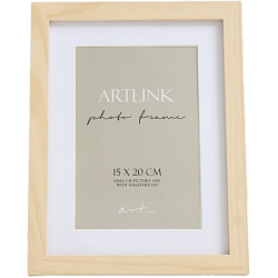Фоторамка МДФ "Ellis" 15х20 см, с паспарту, натуральный 76716 9803218