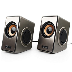 Колонки 2.0 GEMBIRD SPK-400 серебристые (2*3Вт)