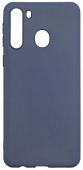 Задняя накладка ZIBELINO Soft Matte для Samsung Galaxy A21 синий