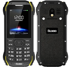 Телефон OLMIO X05 черный-желтый