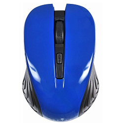 Мышь БП OKLICK 545MW черный/синий, USB