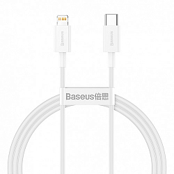 Кабель Lightning <--> Type-C  1.5м BASEUS Superior PD, белый