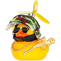 Утка с пропеллером желтая, шлем хакки   9469056