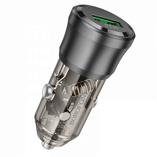 Авто ЗУ 1USB 3A Borofone BZ23, Black, microUSB, 18W