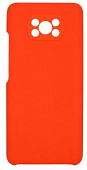Задняя накладка SILICONE COVER для Xiaomi Poco X3 красная