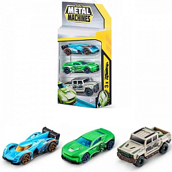 Игрушка Zuru Metal Machines машинка (3 шт.) в ассортименте 6715