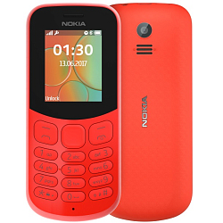 Телефон NOKIA 130 DS красный