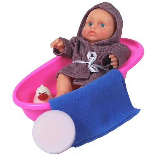 Пупс в ванночке (мальчик), 20 см В594