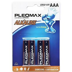 Элемент питания SAMSUNG Pleomax LR03 BL-4 (4/40/400)