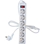 Сетевой фильтр  1.8м EXEGATE EX221172RUS SP-6-1.8W, 6 розеток, евровилка, белый