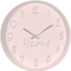 Часы настенные РУБИН  "Home" круг d=30см, корпус светло-розовый, "Home" (3014-003)