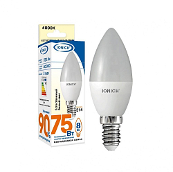 Лампа светодиодная IONICH C37 8W/4000K/E14