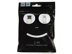 Кабель USB <--> Lightning  1.0м HOCO Easy X13 белый