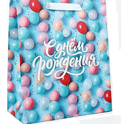 Пакет «С Днём рождения», шары, ML 23 х 27 х 11.5 см 10620807