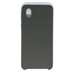 Силиконовый чехол SILICONE CASE для Samsung Galaxy A01 (сепия коричневый)