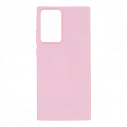 Задняя накладка SILICONE CASE для Samsung Galaxy Note 20 Ultra (светло розовый)
