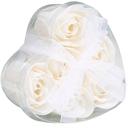 Мыльные розочки, белые, набор 6 шт. 6962270