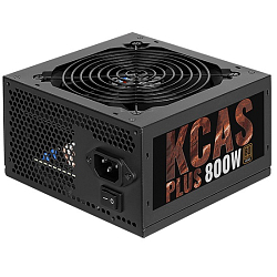 Блок питания 800W AEROCOOL KCAS-800W PLUS 80+ bronze (24+4+4pin) APFC 120mm fan 7xSATA RTL