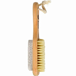 Щетка деревянная, двусторонняя с пемзой "Банные штучки" 40050