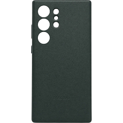 Задняя накладка LEATHER CASE для SAMSUNG Galaxy S24 ultra Зеленый