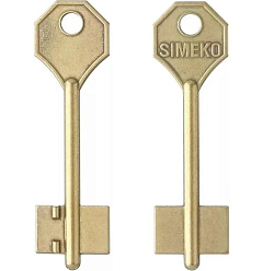 Заготовка ключа Симеко-1 81*23*14,6 мм, лат., б/п