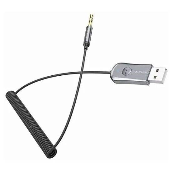 Адаптер Bluetooth AUX BOROFONE BC44 Soul, серый