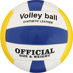 Мяч волейбольный, размер 5, PVC, 2 подслоя, машинная сшивка, МИКС (Уценка)