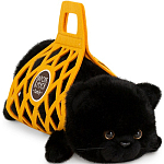 Мягкая игрушка Orange Toys Кот Барсик в сумке черный 35 см