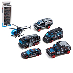 Набор металлических машин «Полиция», 6 шт. 7695431