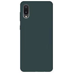 Силиконовый чехол NANO для Samsung Galaxy A02 (Темно-зеленый)