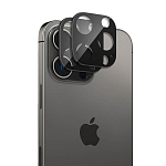 Противоударное стекло на камеру для iPhone 14 Pro Max черный