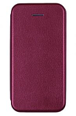 Чехол футляр-книга NONAME для Xiaomi Poco X3 бордовый, экокожа