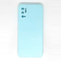 Задняя накладка SILICONE COVER для Xiaomi Poco M3 Pro голубой