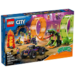 Конструктор LEGO City 60339 Трюковая арена «Двойная петля»