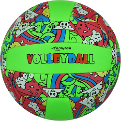 Мяч волейбольный, ПВХ, машинная сшивка, 18 панелей, размер 2