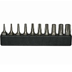 Набор сменных вставок-битов звездочек TORX с отверстием (торкс T6H-T40H)