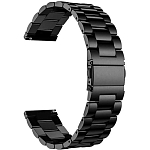 Металлический ремешок WB40 блочный на застежке Универсальный 20мм (black)