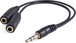 Разветвитель Jack 3.5 <--< 2*Jack 3.5  0.15м DEFENDER Headset
