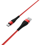 Кабель USB <--> Type-C  1.0м BOROFONE BX32 Munificent, нейлон, красный