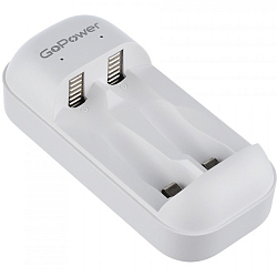 Зарядное устройство GoPower BasicPlus Tech+ Ni-MH/Ni-Cd 2 слота с таймером (1/200)
