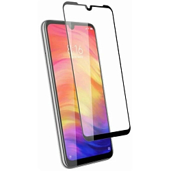Противоударное стекло 11D NONAME для XIAOMI Redmi Note 7 Pro, черное, в техпаке