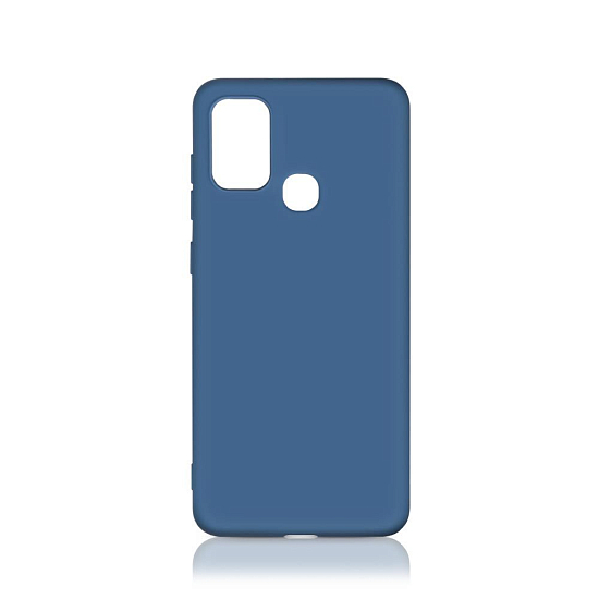 Силиконовый чехол DF для Samsung Galaxy M51 DF sOriginal-16 (blue) с микрофиброй