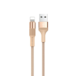 Кабель USB <--> Lightning  1.0м BOROFONE BX21 Outstanding золотой