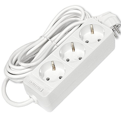 Сетевой удлинитель  5.0м DOMTOK 3гн.,ПВС 3*1  3,5кВт с/з