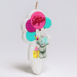 Свеча в торт "С Днем Рождения!". Me to You. 8.5×4.5 см 4929073