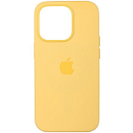 Силиконовый чехол SILICONE Case MagSafe для iPhone 14 Pro, жёлтый