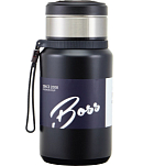 Термос 1 л, сохраняет тепло 12 ч, с ситечком и отсеком для чая   10654214