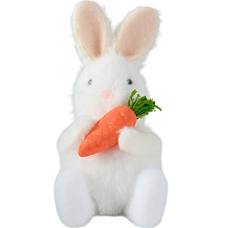 Фигурка «Зайка с морковкой», 6.5×6.8×11.7 см 10471267